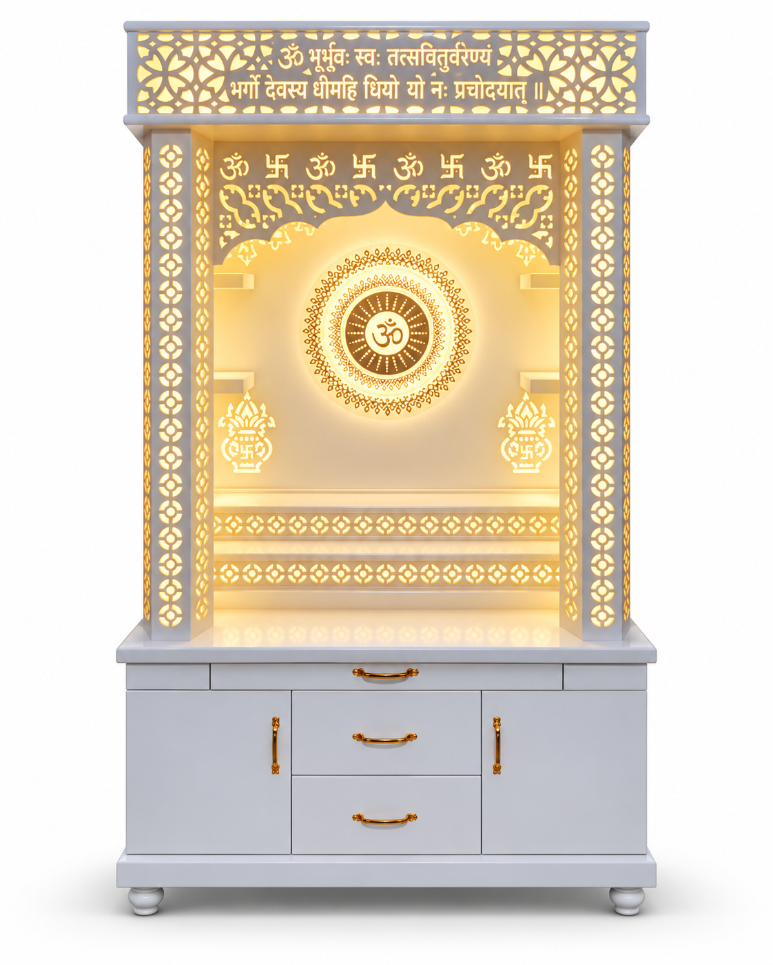 Mandir LED Jaali Backdrop image 1